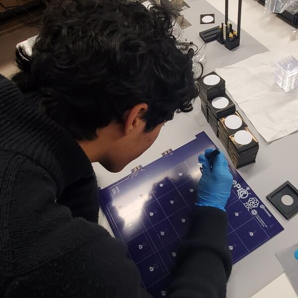 Ryan Tsiao assembling a board for gen-3 prototype 