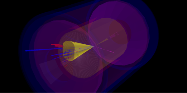 A charm-jet event in charged-current deep-inelastic scattering