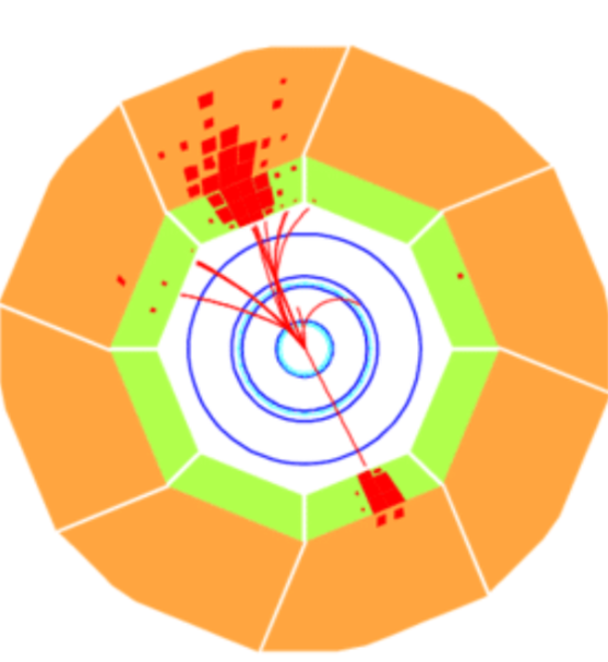 Event display of an electron-proton collision measured with the H1 detector