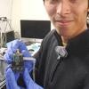 Ryan Tsiao testing SiPM at UC Davis Cyclotron, May 2024
