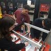 Mia Macias, Brice Saunders and Ryan Tsiao assembling gen-3 ZDC prototype at Jefferson National Laboratory for testing at Hall-D