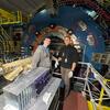 Sean Preins, Peter Carney, Insert Prototype in STAR Hall at the Relativistic Heavy Ion Collider